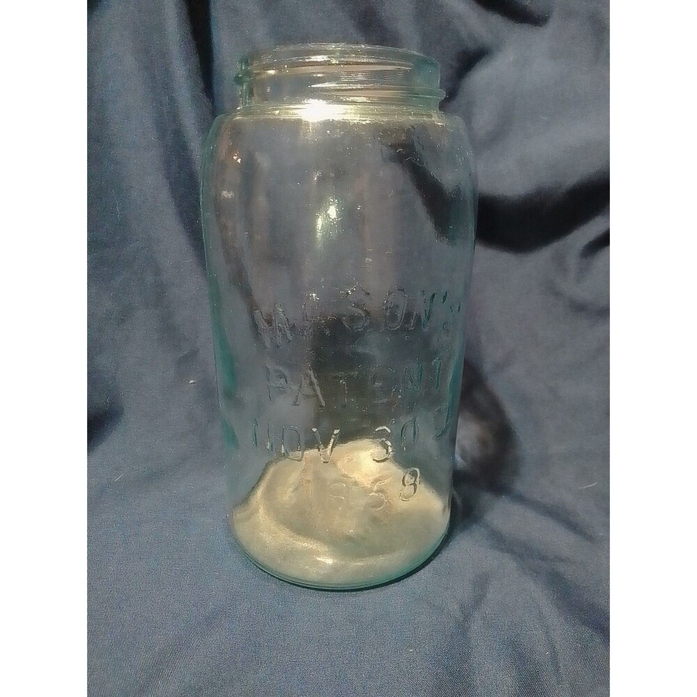 Vintage Mason's Patent Nov 30 1858 Glass Jar
